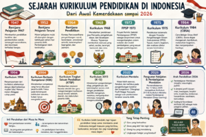 Sejarah Kurikulum Pendidikan di Indonesia dari Awal Kemerdekaan sampai 2026
