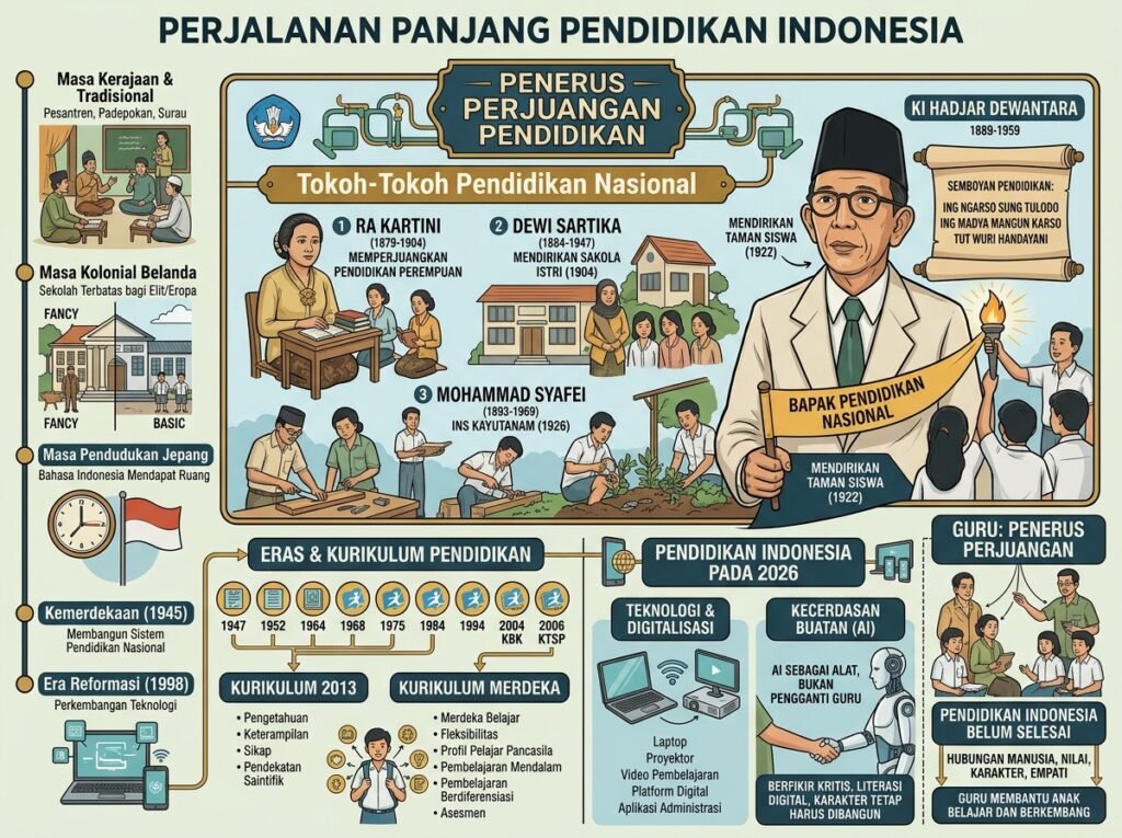 Pencetus dan Penggerak Pendidikan di Indonesia dari Masa ke Masa hingga 2026