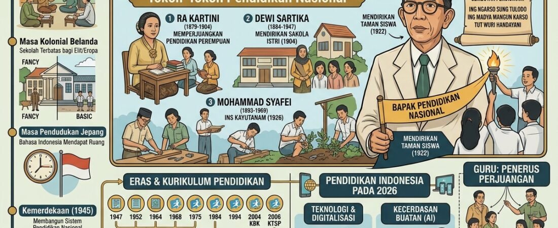 Pencetus dan Penggerak Pendidikan di Indonesia dari Masa ke Masa hingga 2026