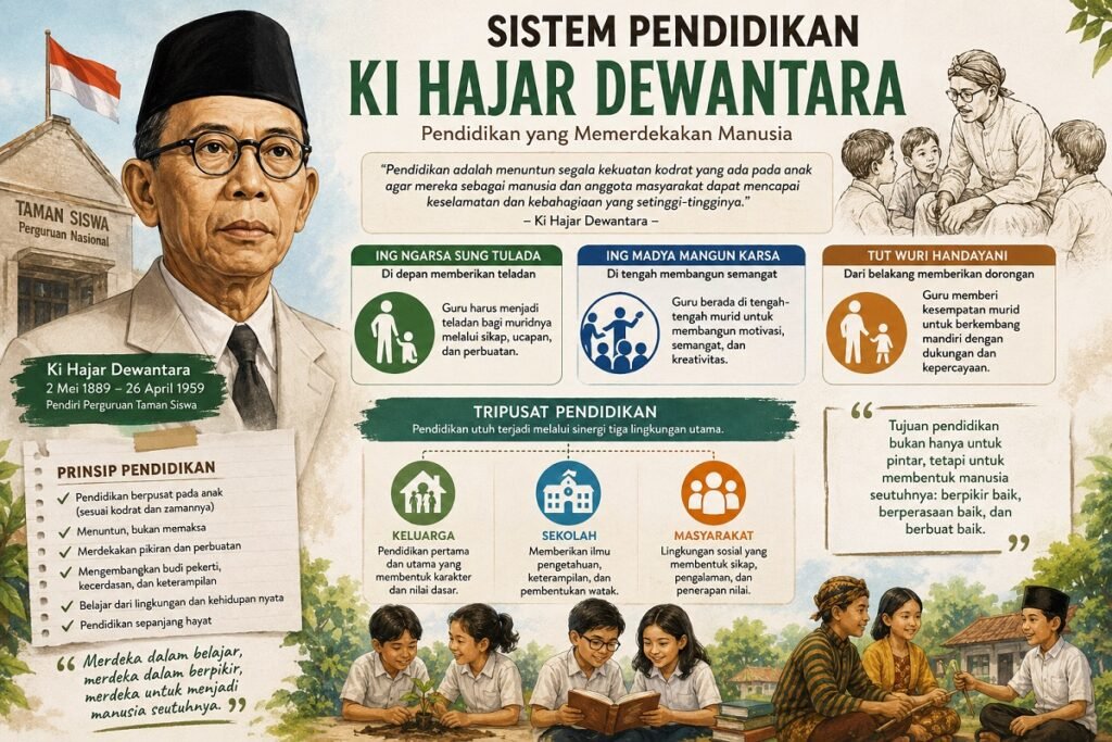 Sistem Pendidikan Ki Hajar Dewantara: Pendidikan yang Memerdekakan Manusia